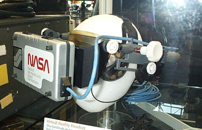 Earlier VR headsets from NASA were cumbersome, but they were very cutting edge