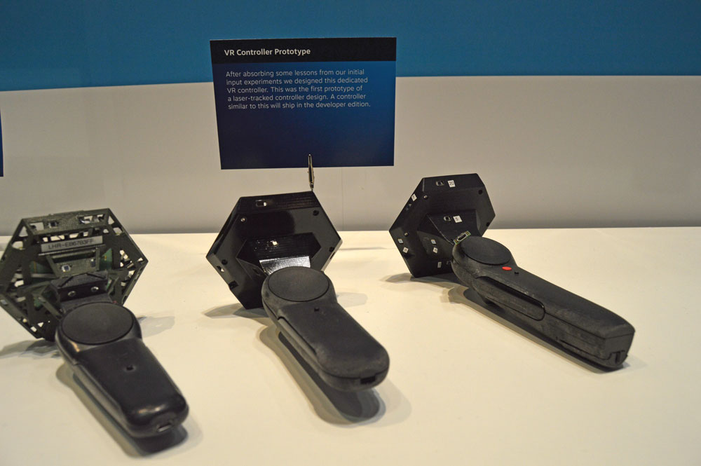 A look at the prototype Vive controllers