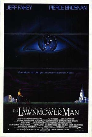 Theatrical release poster for Brett Leonard's Lawnmower Man - image source