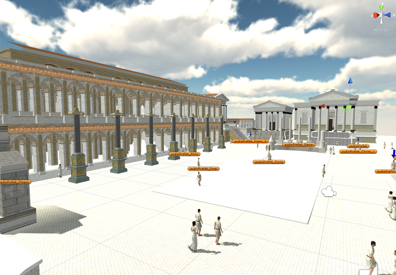 An early work in progress screenshot of Discovr Rome.