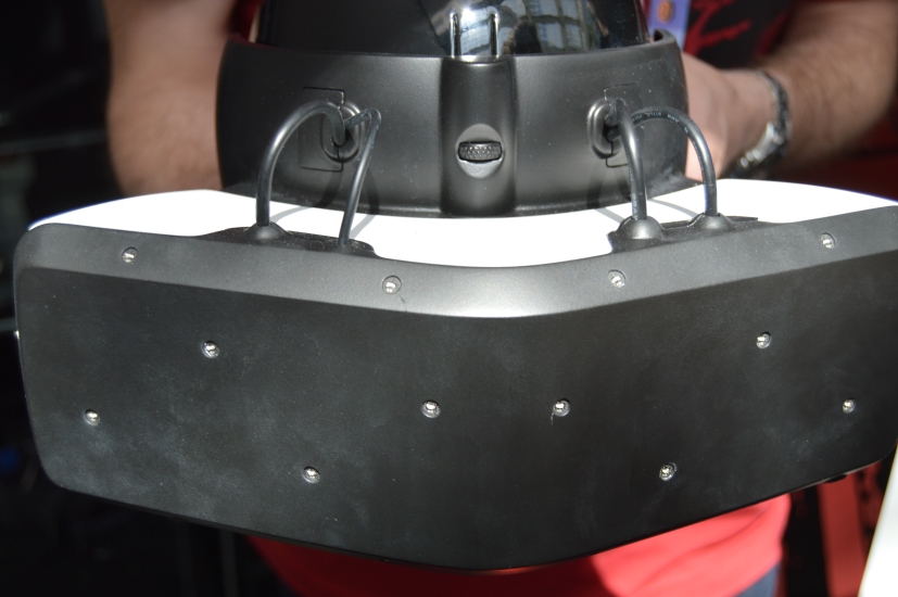 An earlier StarVR prototype with IR LEDs