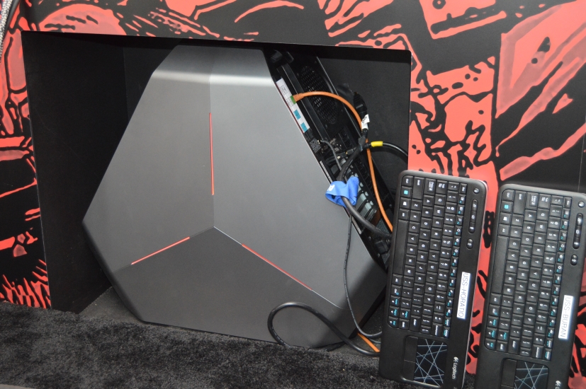 One of the Alienware computers at the E3 demo booth