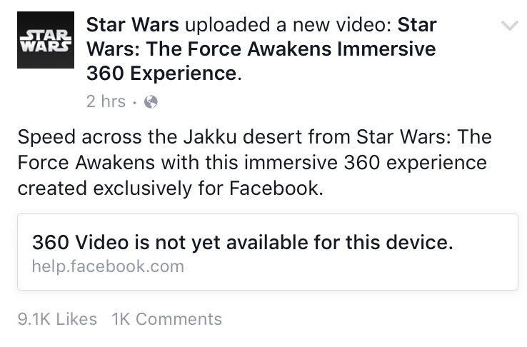 Star Wars 360 iOS