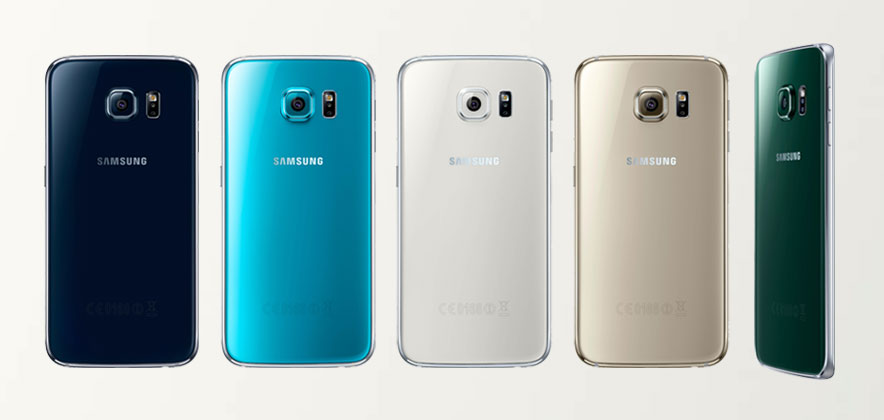 Black, blue, white, and gold are widely available for each Samsung phone [image source]