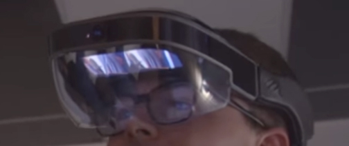 You can see Meta 2's screen above my brow.