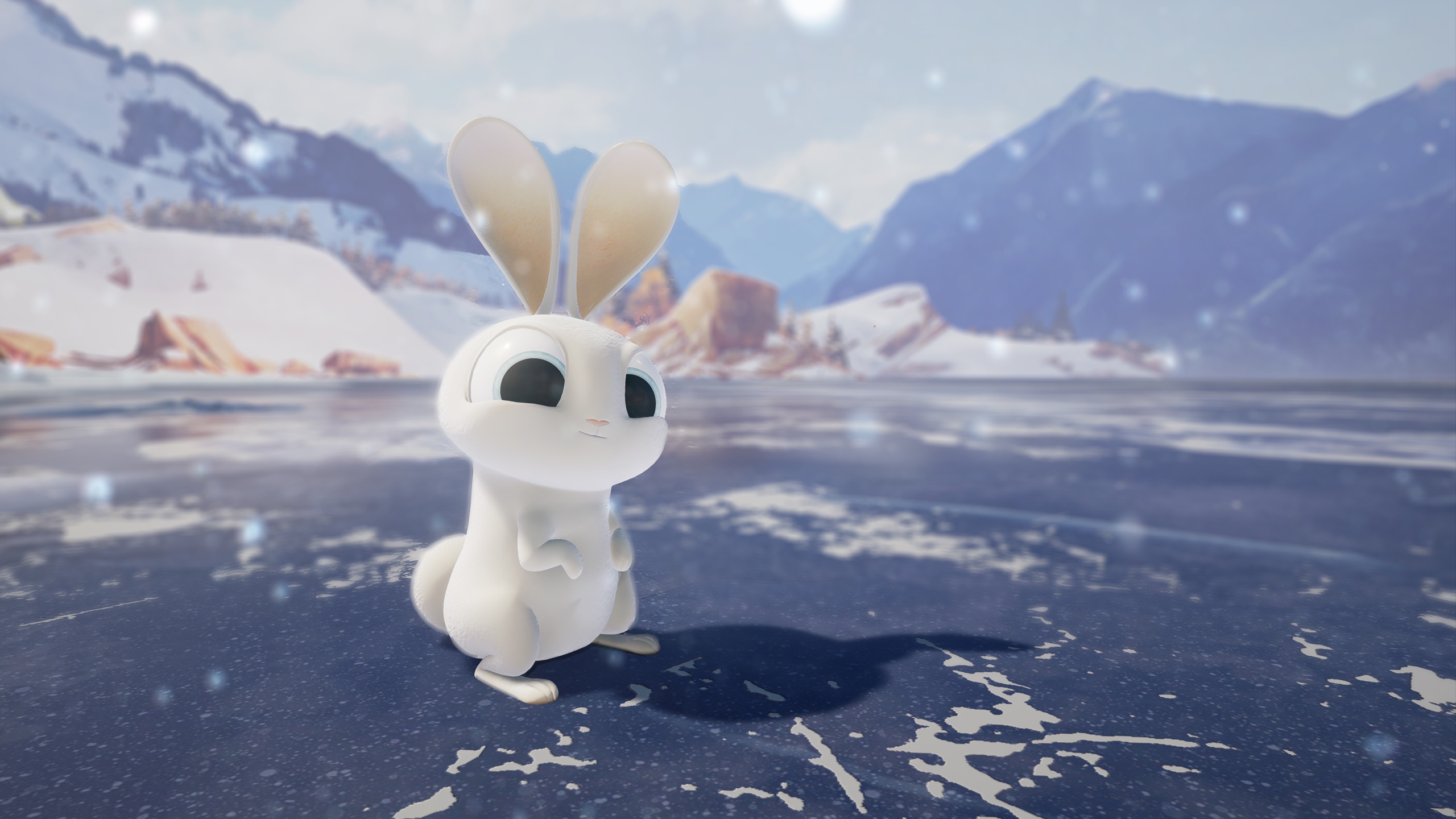 bunny on ice