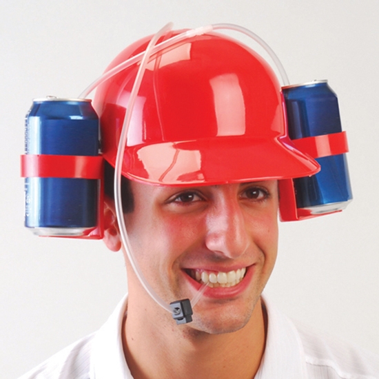 soda beer can hat