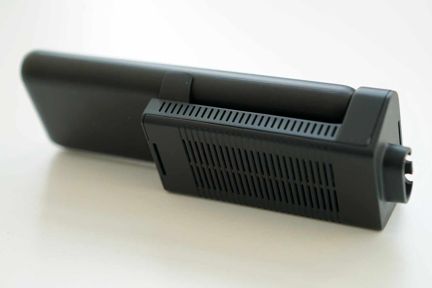 This pocket-sized battery offers five hours of play time. A small one with two hours is also coming. Photo credit: TPCAST