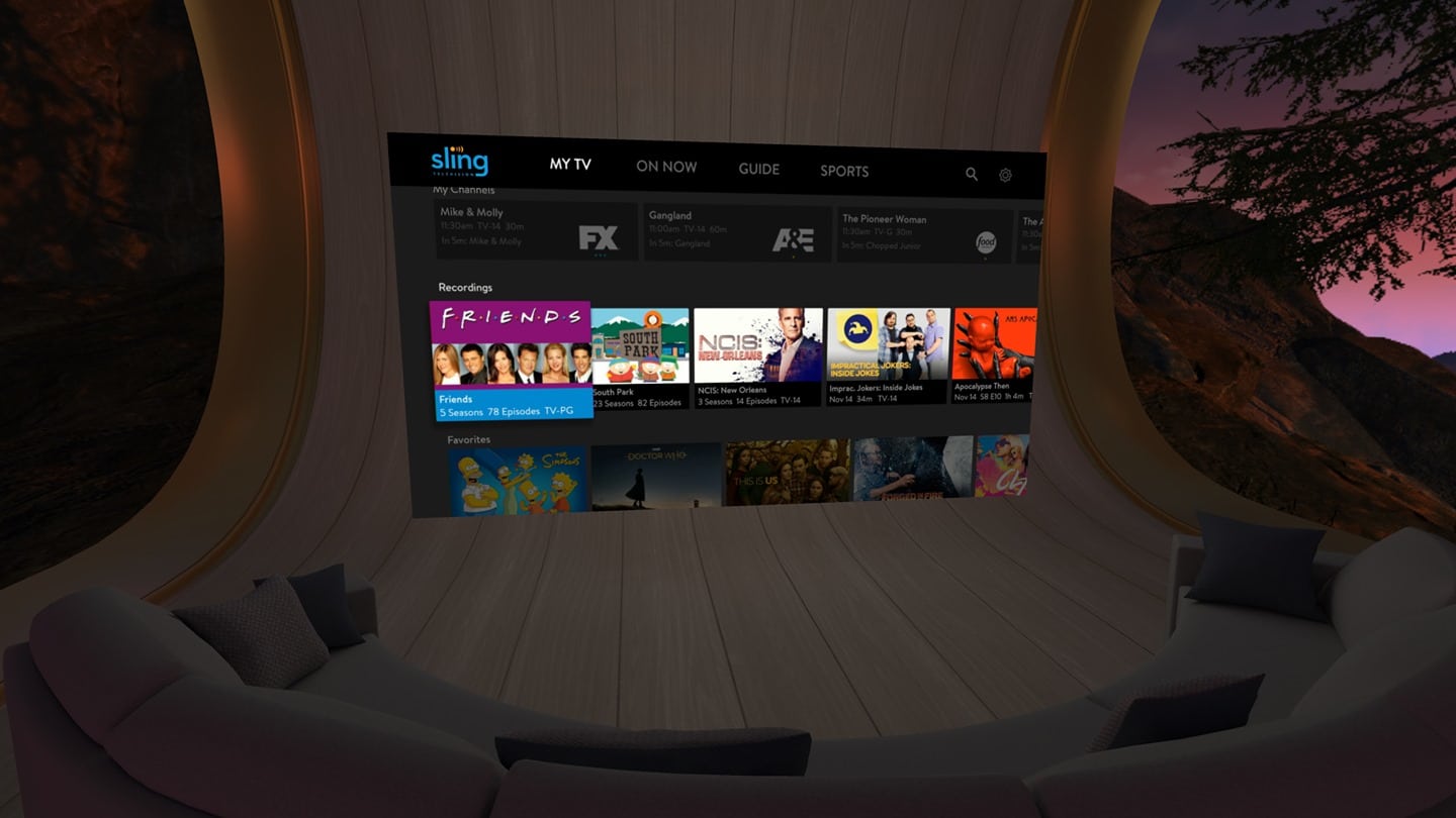 ESPN, Sling TV, FOX NOW Come To Oculus Gos Virtual TV App