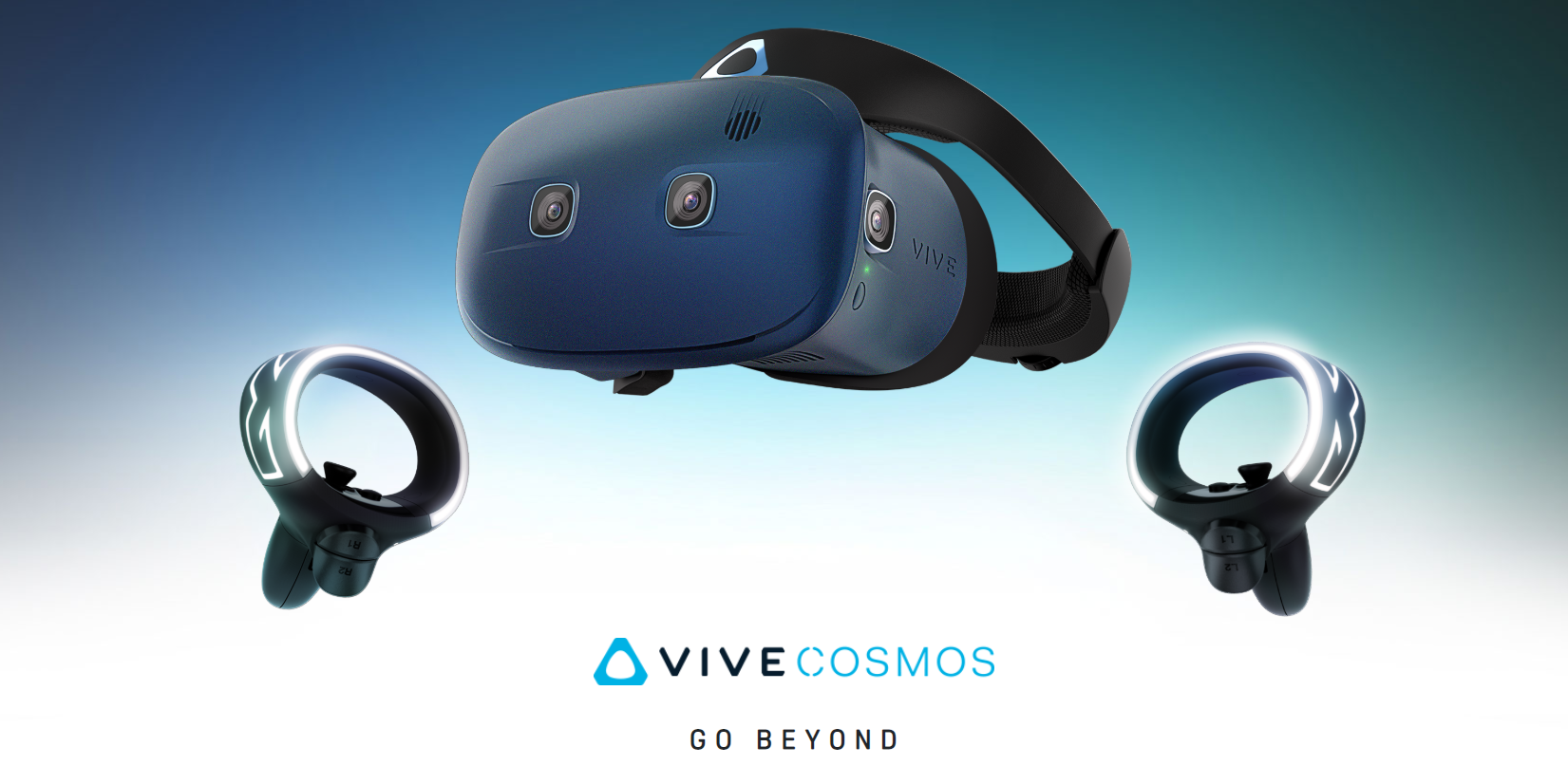 Vive Cosmos controllers inside-out tracking VR headset