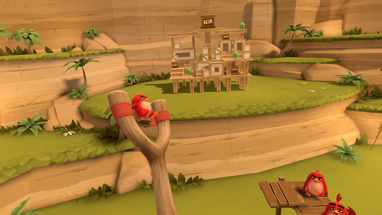 Angry Birds VR_ Isle of Pigs, Red Waving vr