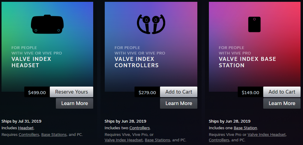 valve index sold out