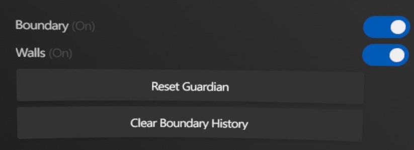 Rift S Delete Guardian Boundary Insight