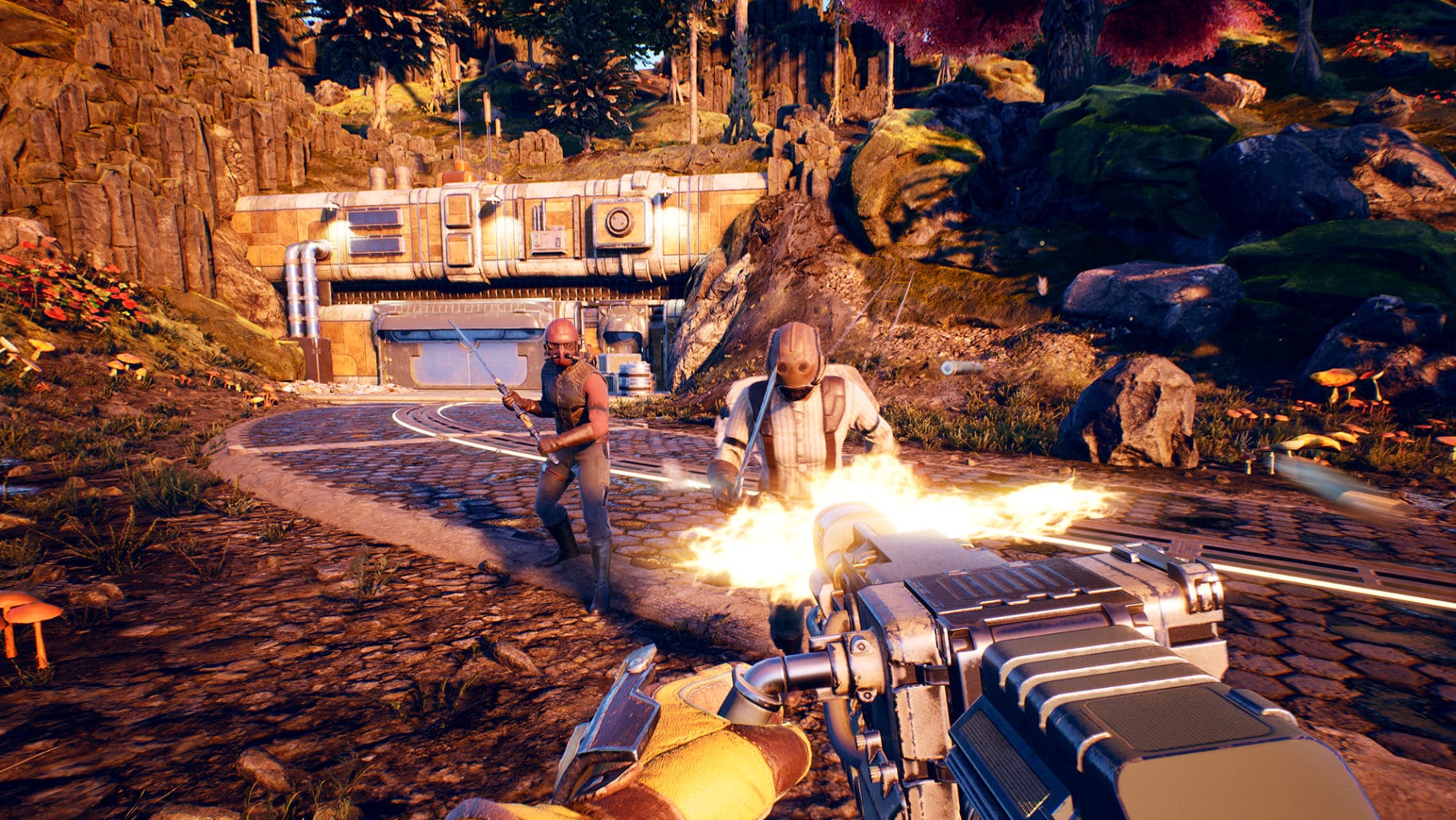 the outer worlds fps gameplay