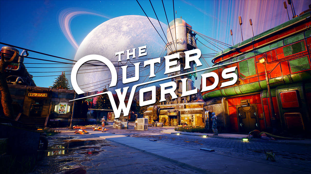 the outer worlds title image city background