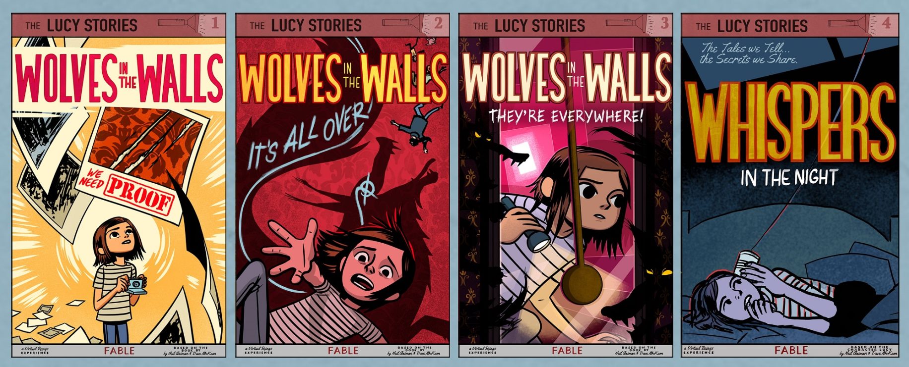 wolves in the walls lucy all cover art work