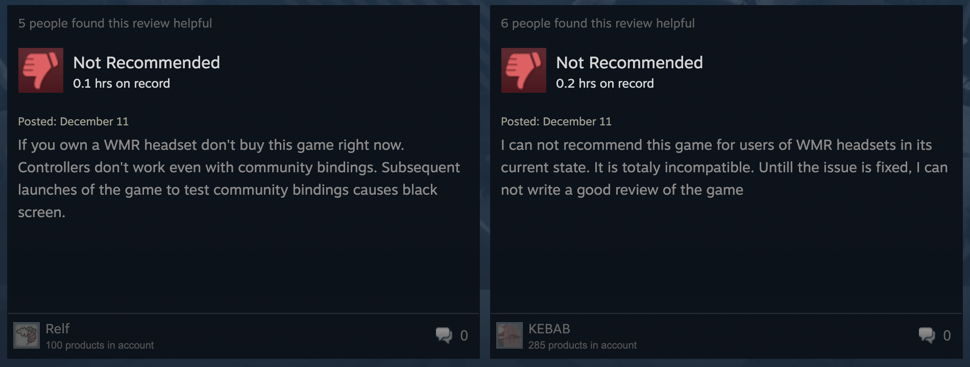 Boneworks Windows MR reviews steam