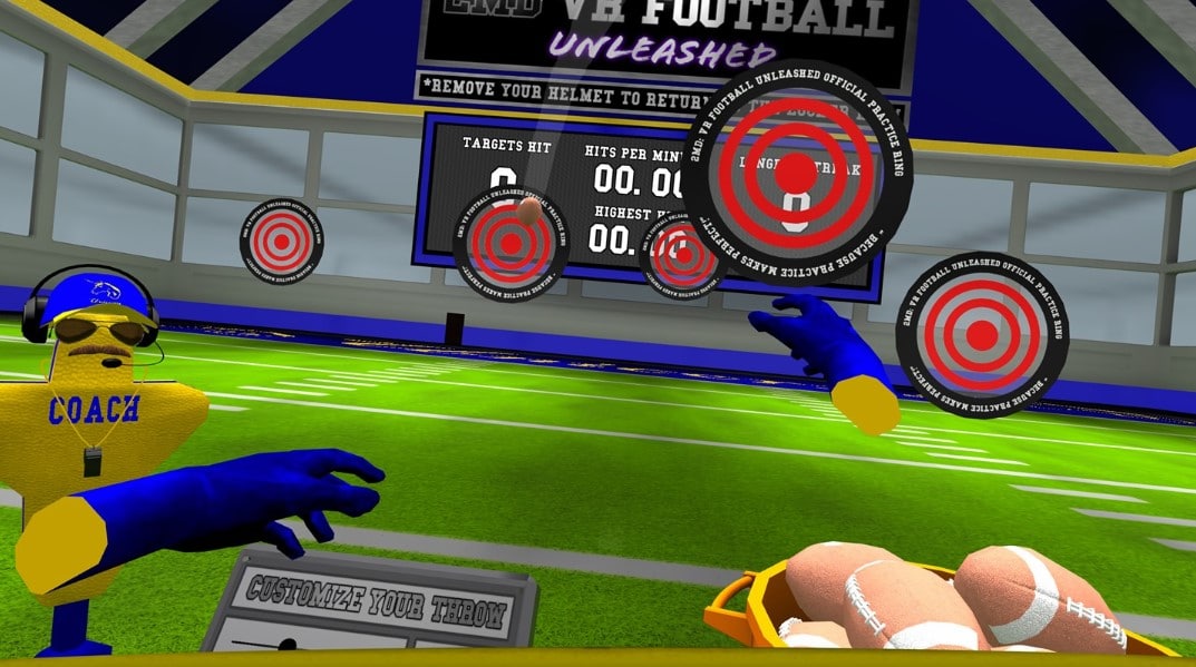 2md vr football quest screenshot gameplay 2