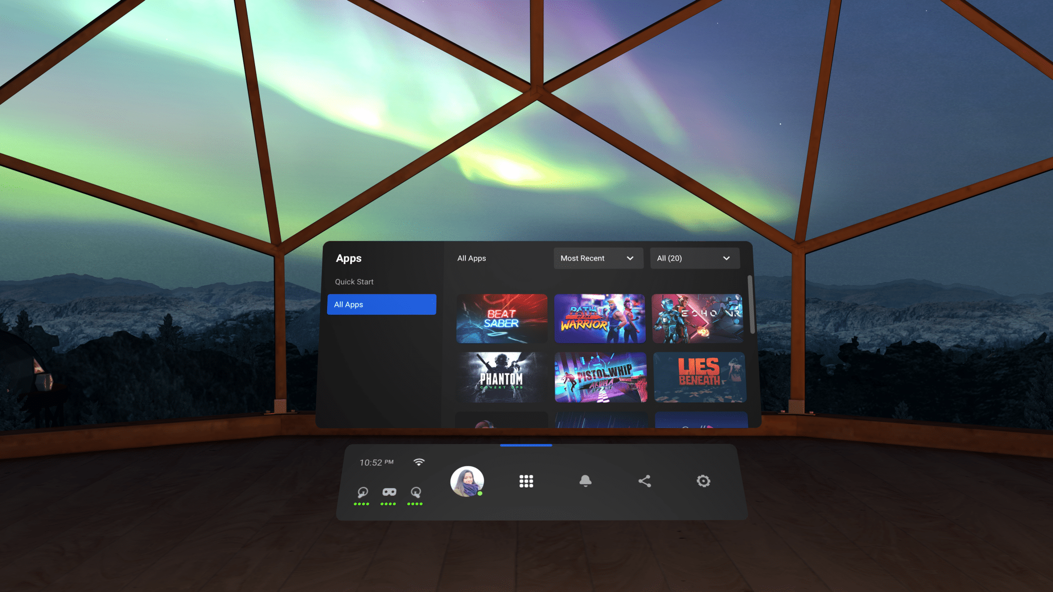 oculus quest new ui Redesigned Universal Menu