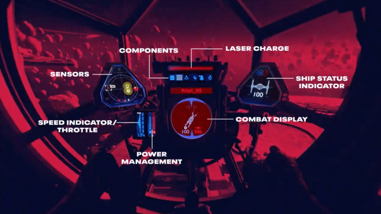star wars squadrons cockpit UI example