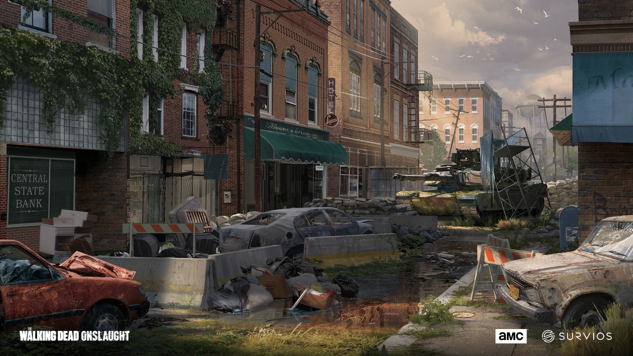 the walking dead onslaught concept art cars