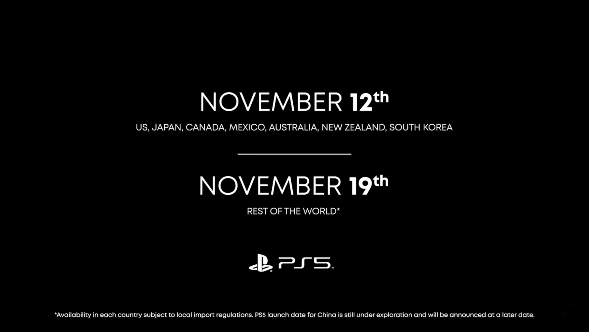 ps5 launch release dates