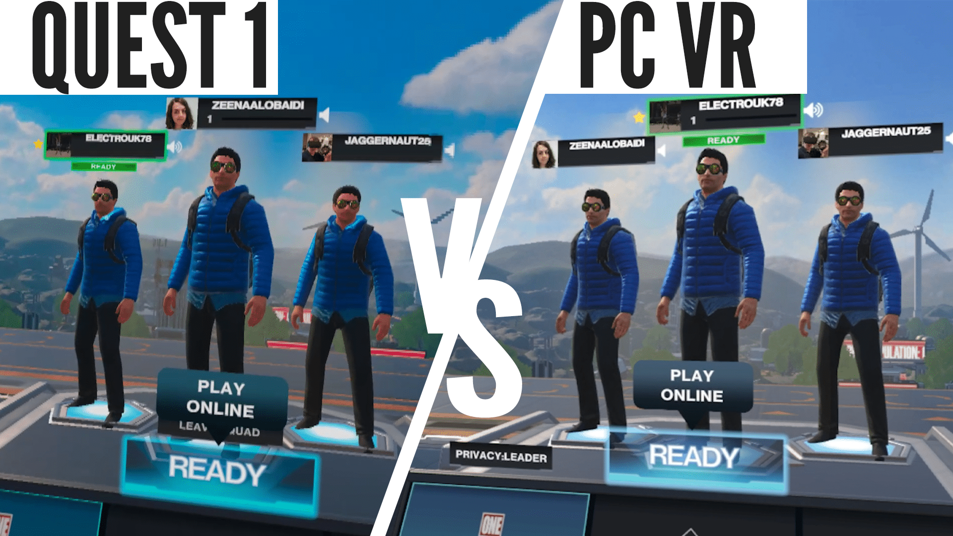 Population One Quest vs PC VR Graphics Comparison