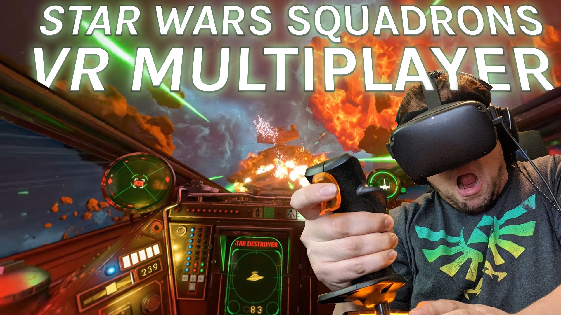 Star Wars Squadrons VR Multiplayer Gameplay Livestream With Flight Stick