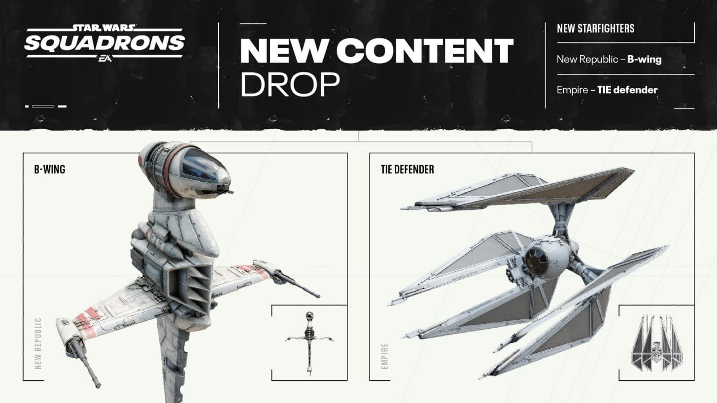star wars squadrons dlc b-wing and tie defender