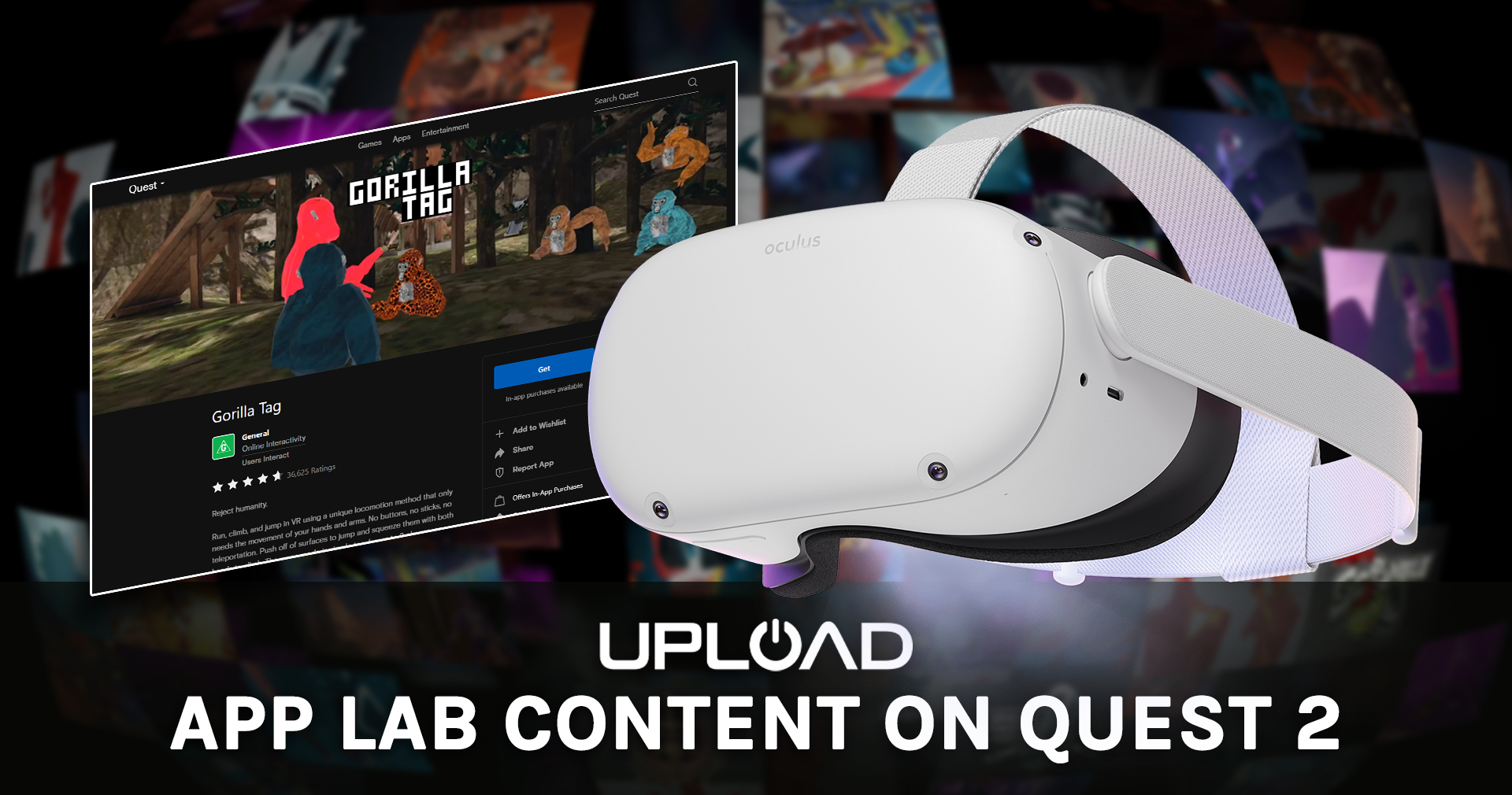 Find and Install APP LAB GAMES LIKE GORILLA TAG - NO PC NO PHONE NEEED  Oculus Quest and Quest 2 