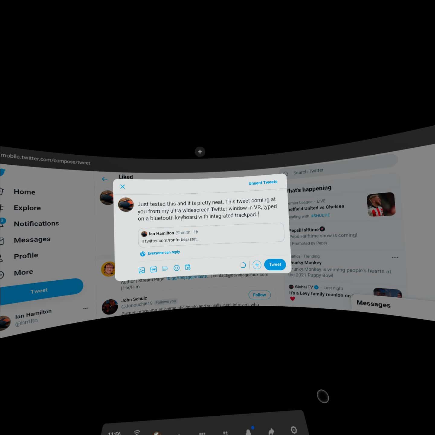 Bluetooth Keyboard Mouse Support Oculus Quest 2