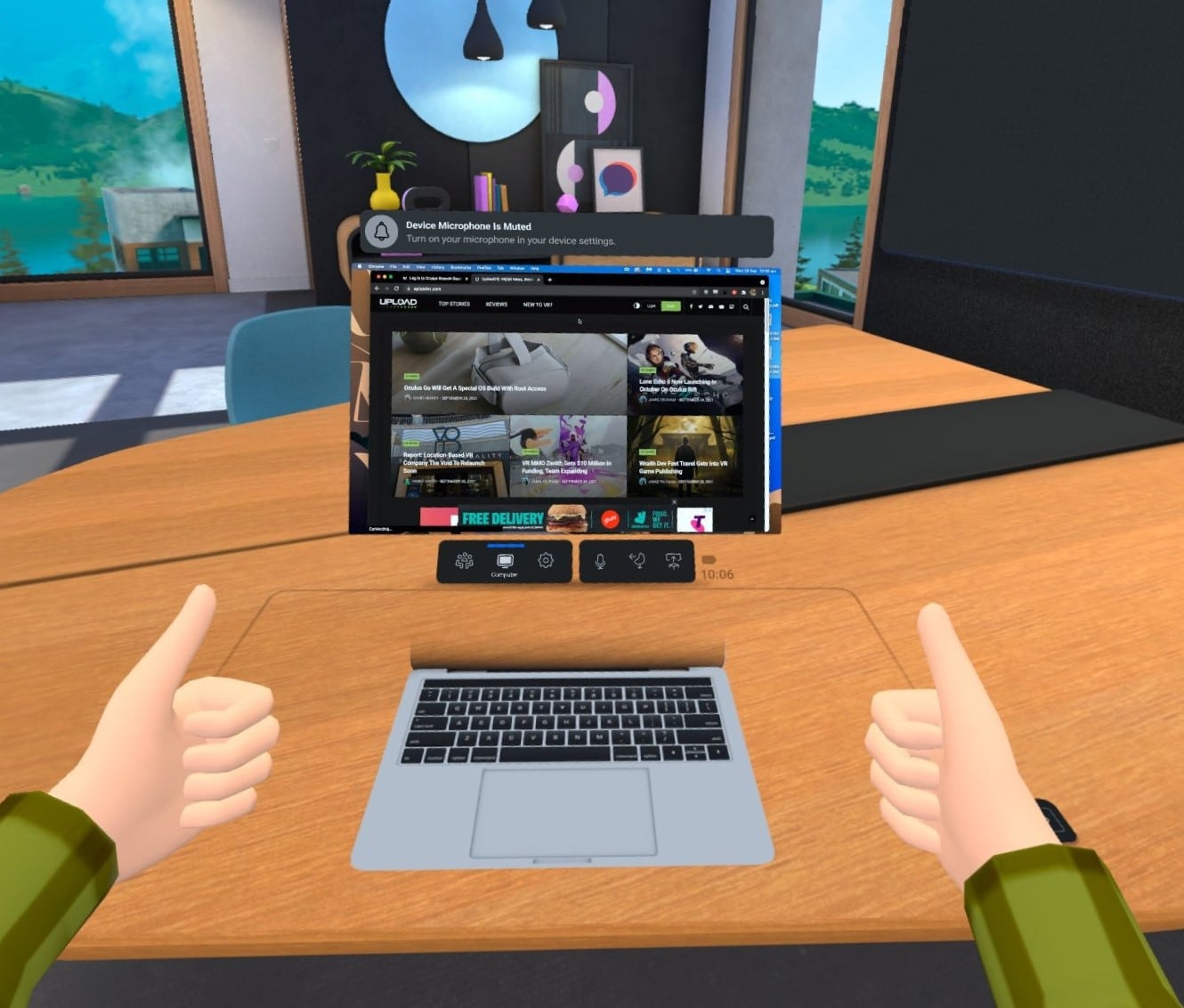 oculus facebook workrooms m1 mac