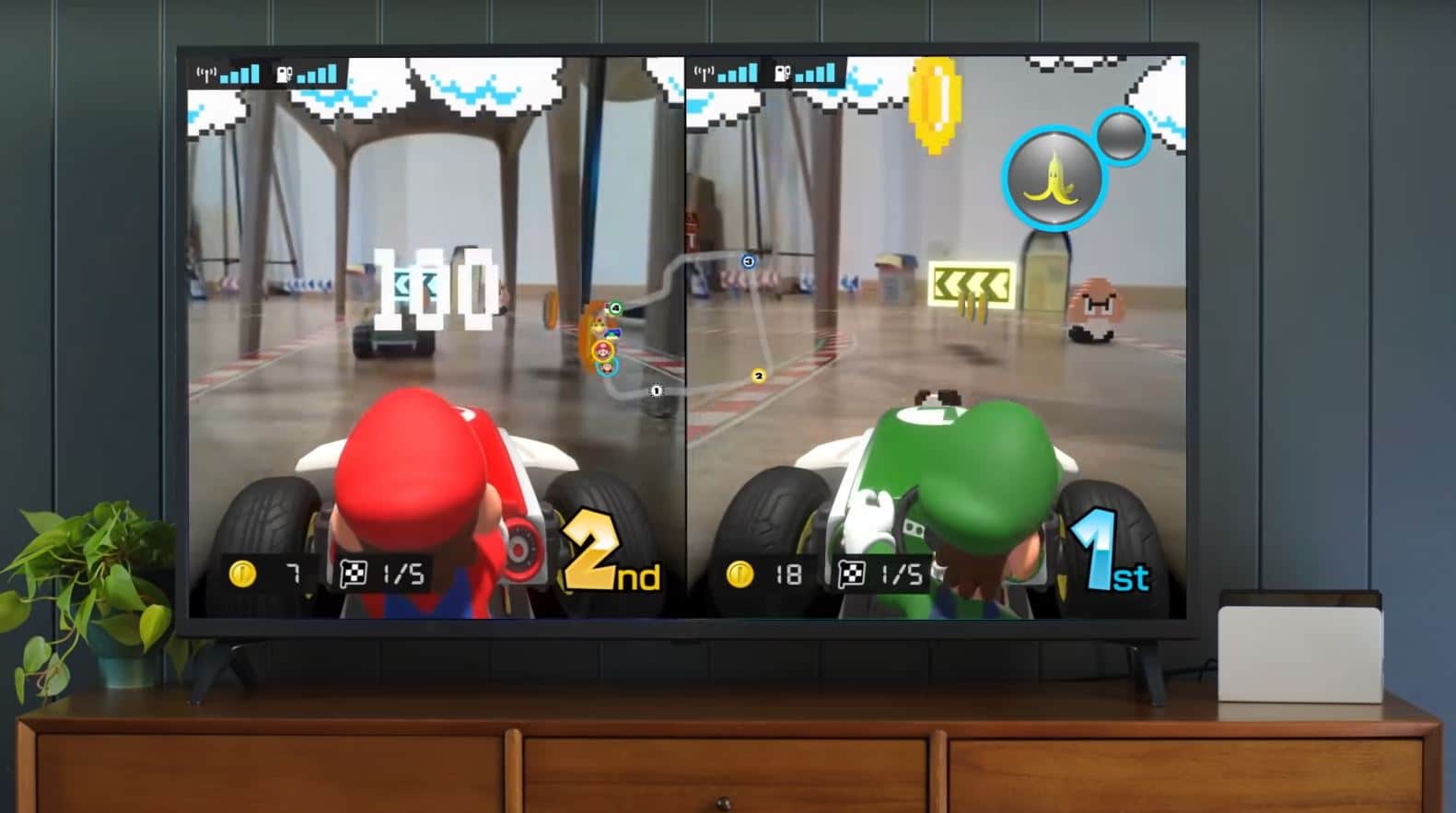 artilleri I mængde Overgang Mario Kart: Live Multiplayer Now Works Splitscreen With A Single Switch