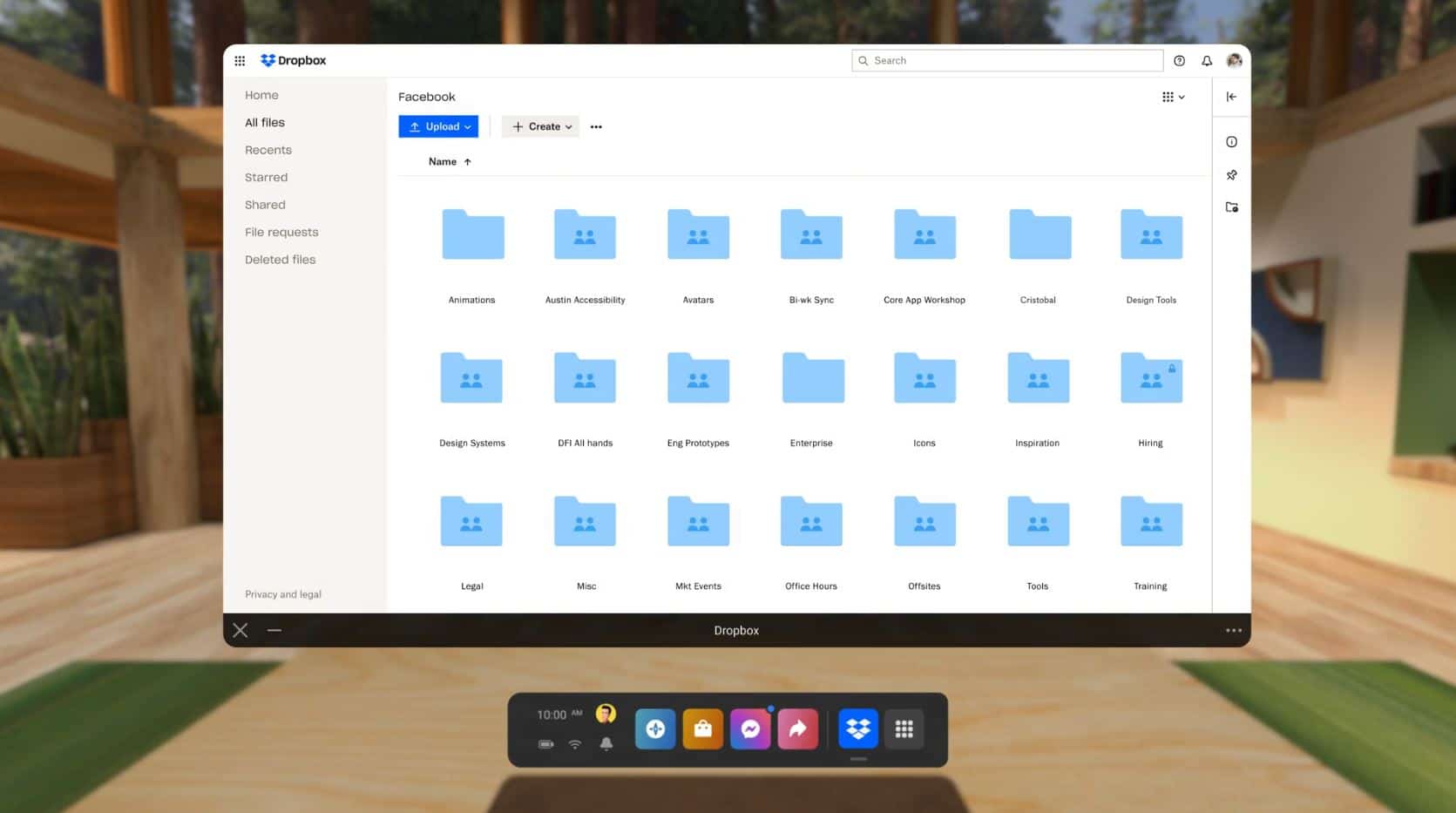 DROPBOX on Oculus Quest