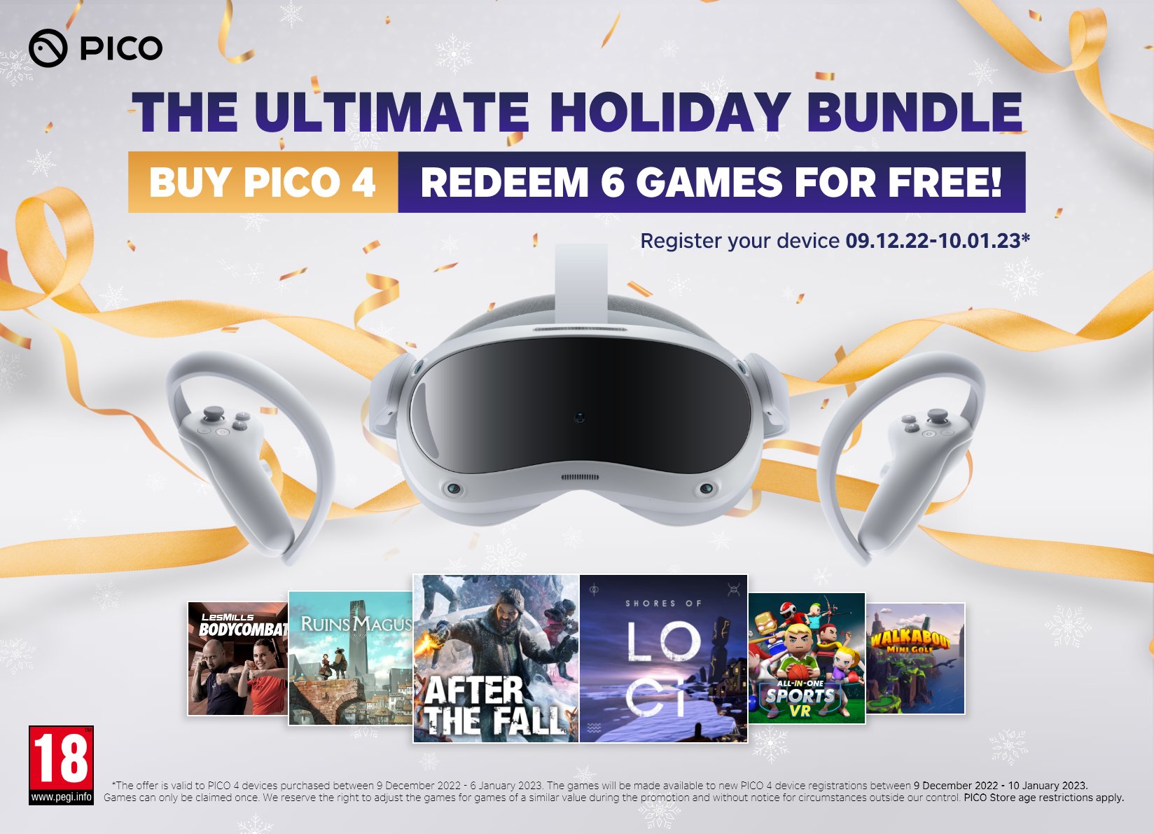 Pico 4 Holiday Bundle Includes After The Fall, Walkabout Mini Golf