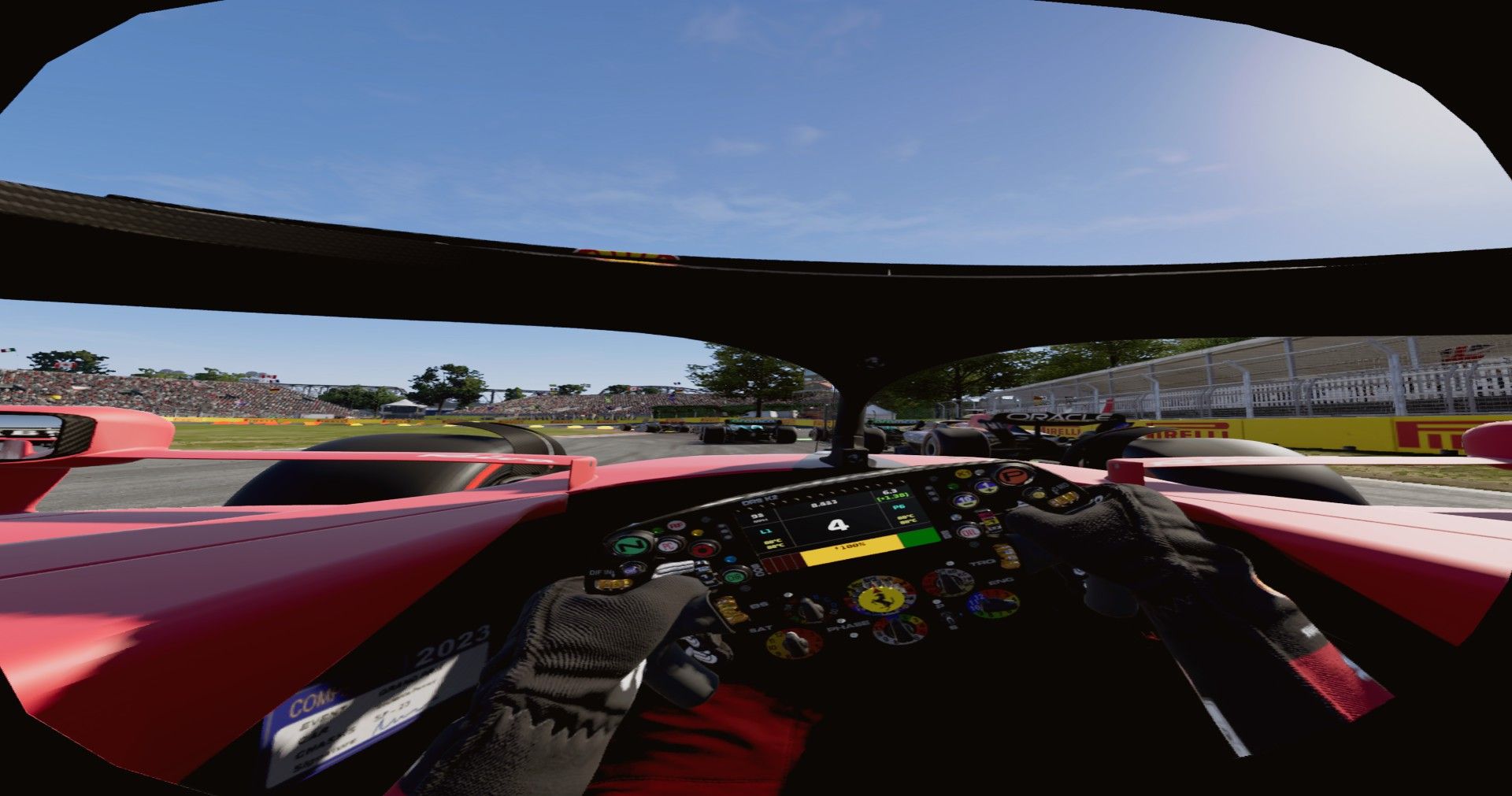 F1 23 en la configuración de 'VR medio'