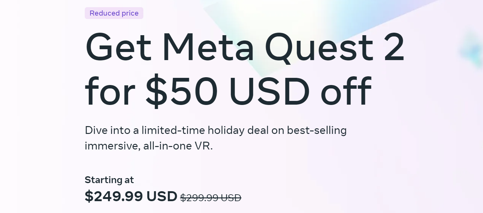 Quest 2 Price Cut To $250 For The Rest Of The Year