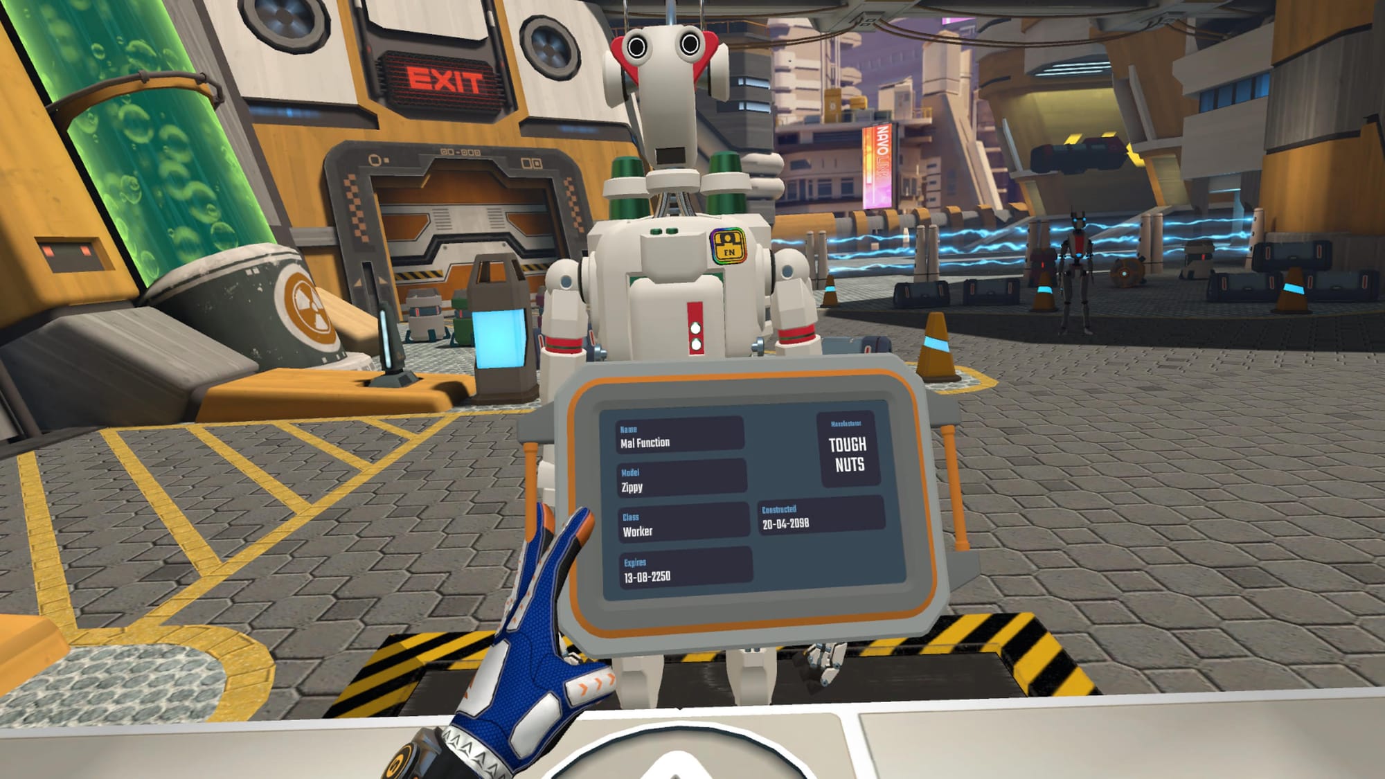 Border Bots VR – Captura de pantalla de PSVR 2
