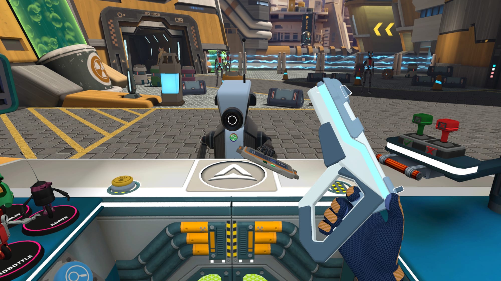 Border Bots VR – Captura de pantalla de PSVR 2