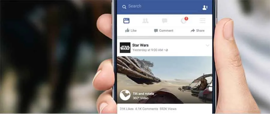 Facebook now supporting 360 videos