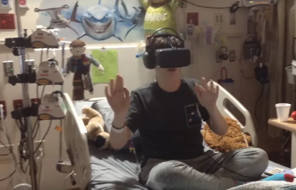 Watch this video and think about what VR could mean for hospitalized children