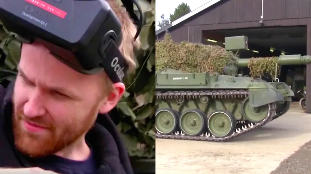 Watch These Four Friends Use VR To Pilot A German Tank