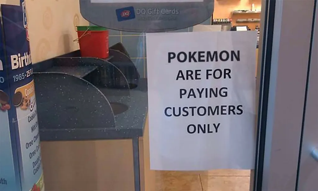 'Pokemon GO' is So Popular Businesses Are Posting Warning Signs