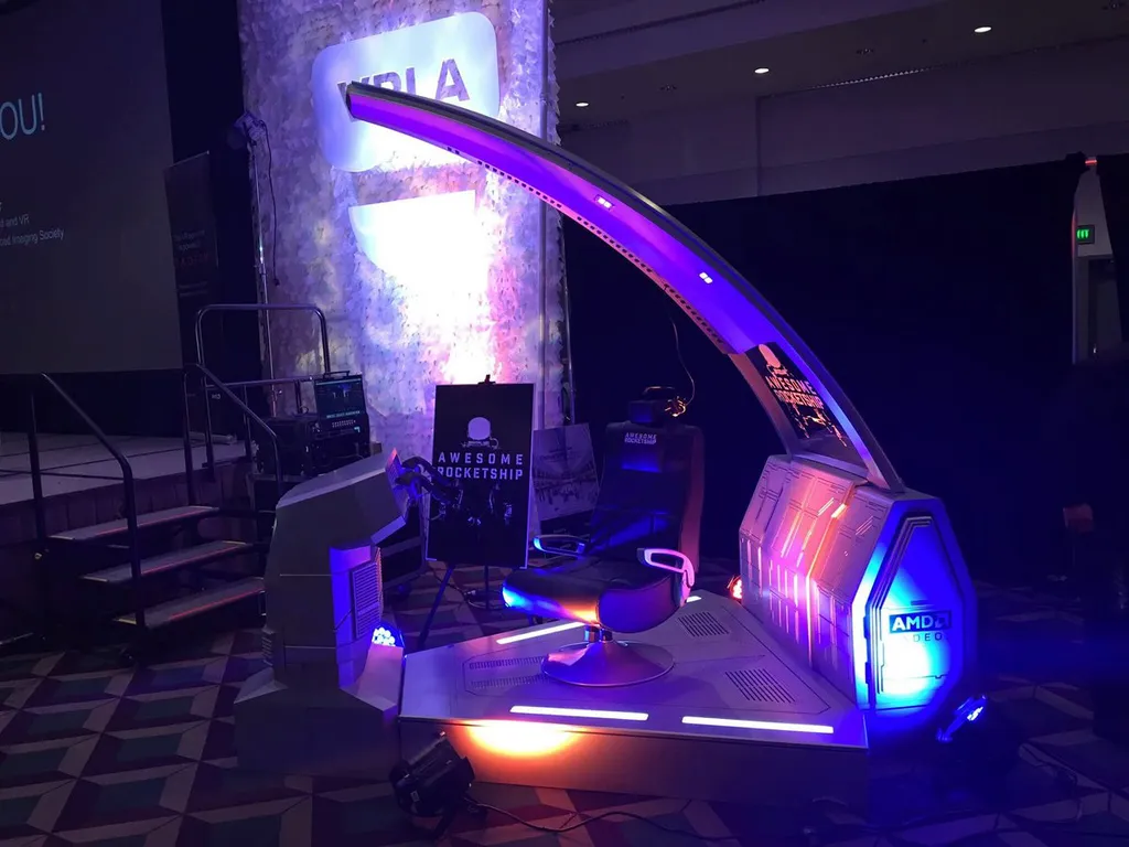 AMD Revealed A Bizarre VR Pod From 'Awesome Rocketship' At VRLA (Update)