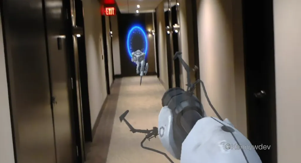 Portal On HoloLens Might Be The Coolest Use Of Mixed Reality Yet