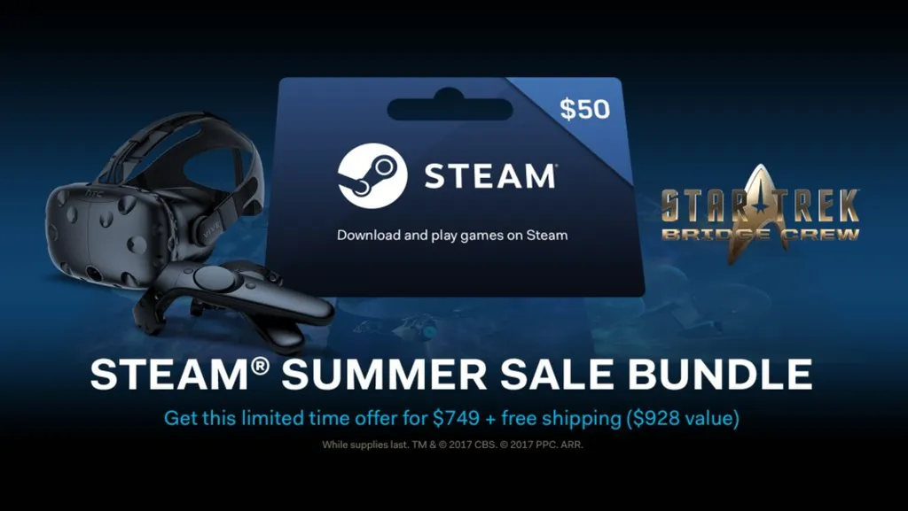 HTC Drops Vive Price To Take Advantage Of Steam's Summer Sale