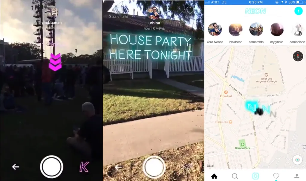 Neon Is A Social AR App For Friend Finding And Sign Posting
