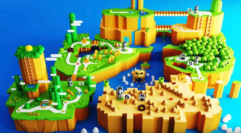 Check Out This VR Sculpture Of Super Mario World Made In Google's Blocks