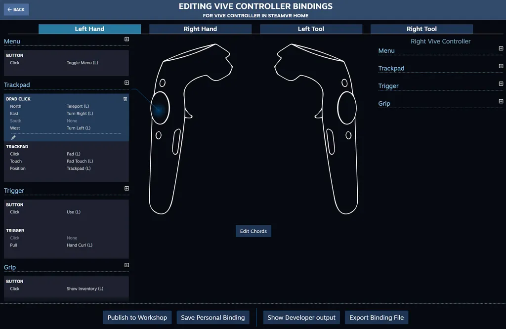Valve Launches SteamVR Input For User-Made Configurations