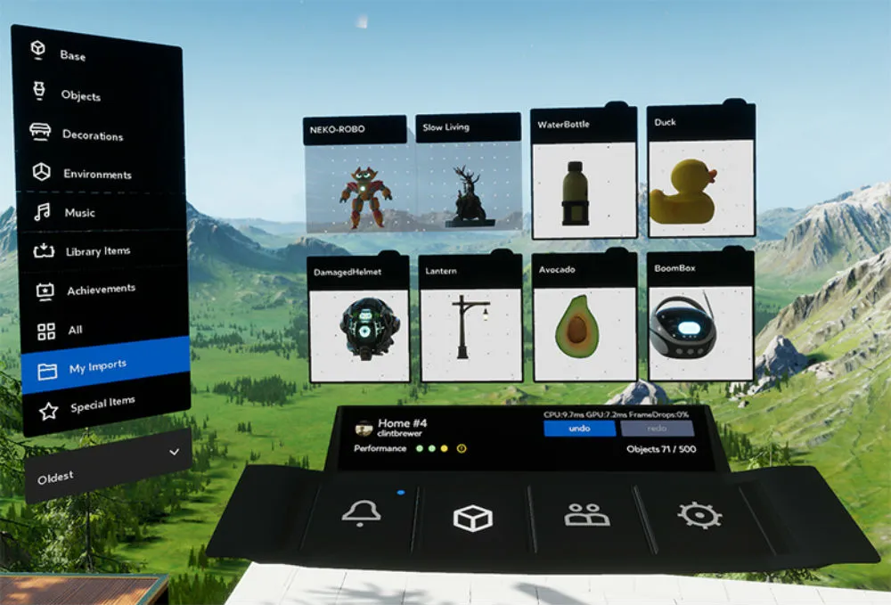Oculus Update: Import Objects To Home, 5K Video Method Released